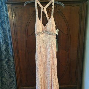 Pink formal gown